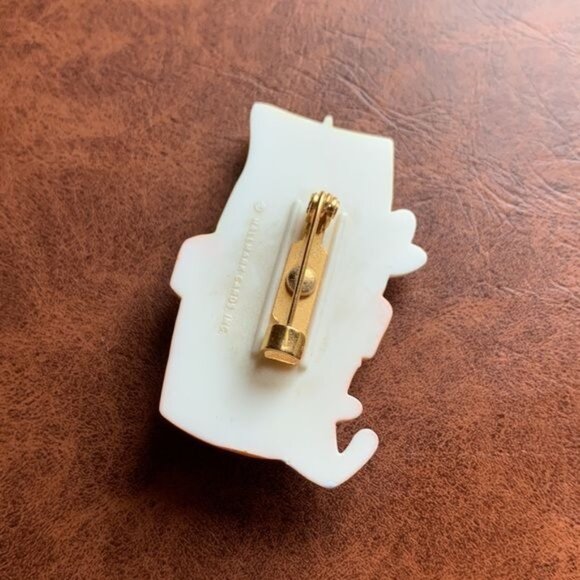 Vintage Hallmark Happy Easter Pin Anchor Life‎ Preserver Bunny - Picture 3 of 5